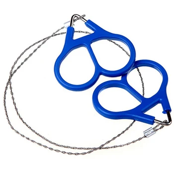 Field Survival Stainless Wire Saw Hand Chain Saw Cutter Outdoor Emergency Survival Tools Fretsaw Camping Hunting Wire Saw 3