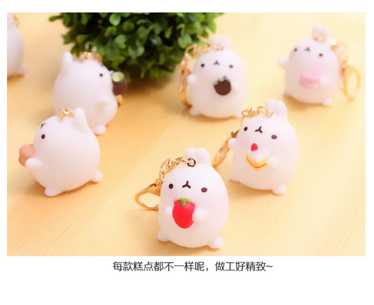 Special Offer South Korea Cute Potato Rabbit Car Decoration Rabbit Keychain Couples Bag Small Pendant Cartoon Hanging Decoration
