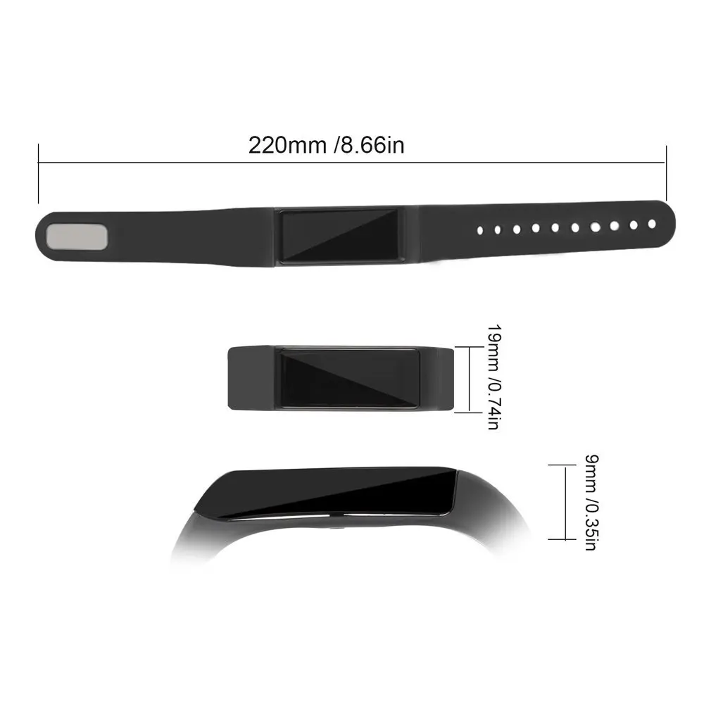 LESHP унисекс OLED браслет трекер Водонепроницаемый умный Браслет 4,0 беспроводной черный для Iphone 5 Plus