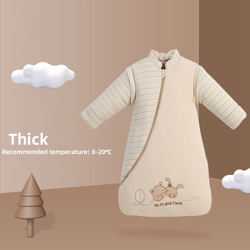 

Baby Sleeping Bag Winter Nursery Cotton Blankets Newborn Baby Kids Toddler Sleep Sack Thicken Warm Stroller Wrap Blanket