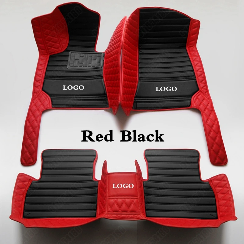 Car Floor Mats for BMW X1 E84 2009-2015 F48 2015-2022 All Weather Terrain Leather Waterproof Automobile Carpet Cover Red Black | Автомобили
