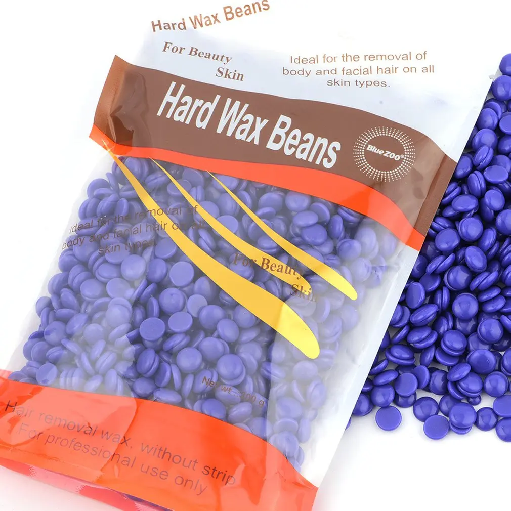 Paper-Free Hair Removal Wax Solid Wax Bean Bee Wax Wax Treatment Grain 1KG Bag Package Hard Wax Beans