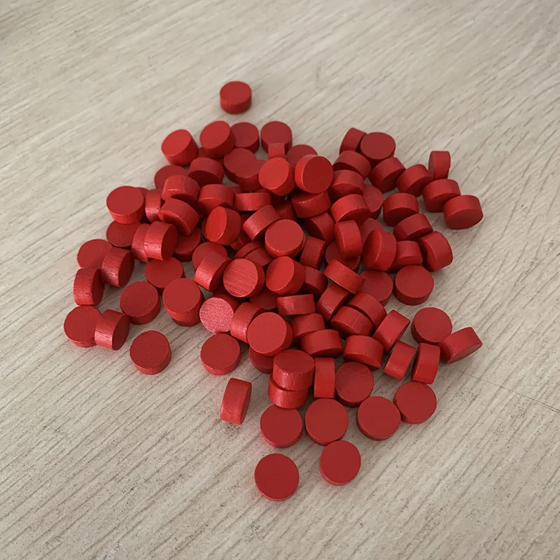 100 шт 9 цветов деревянные игровые штуки красочные шахматы для игр аксессуары 10*5