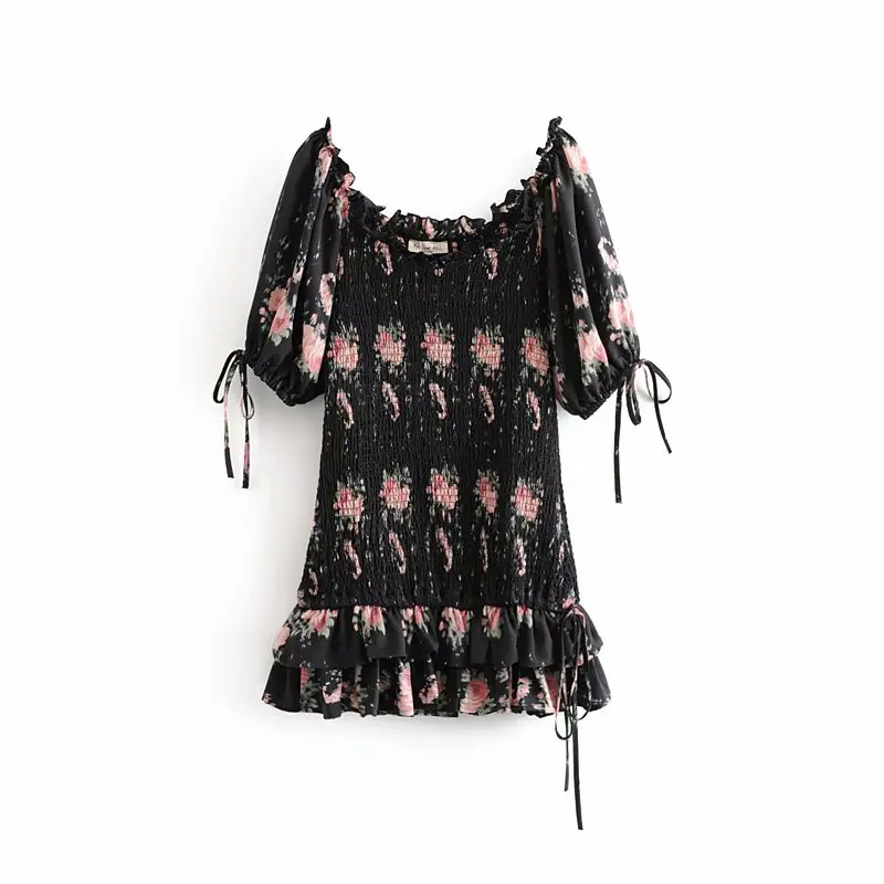 Very Cheap 7wh8d Boho loveshackfancy autumn dress beige short sleeve ruffles slim holiday ins bloggers special interest mini dress women Very Cheap 7wh8d Boho loveshackfancy autumn dress beige short sleeve ruffles slim holiday ins bloggers special interest mini dress women