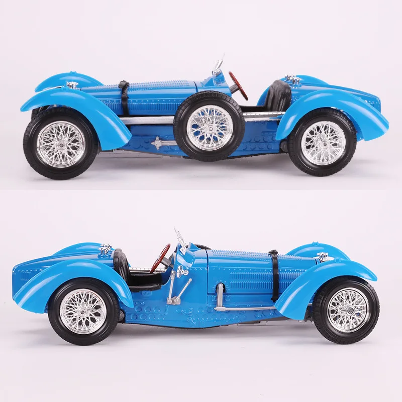1:18 высокая имитация Bugatti Тип 59 стационарная модель сплав ретро-автомобиль модель для детей Подарки