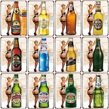 Знак пива Ретро металлическая пластина винтажные жестяные картины Декор стены бар паб кафе