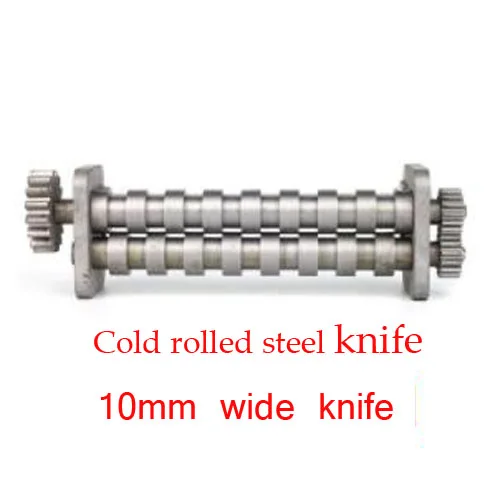 18 см холоднокатаный стальной нож или нож из нержавеющей стали для 180 модель ручная машина для лапши 2 мм/2,5 мм/3 мм/6 мм/10 мм - Цвет: 10mm round knife
