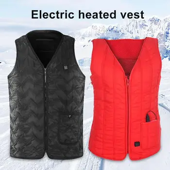 

Heated Vest USB Rechargeable Vest Temperature Adjustable Electric Warm Clothe for Men Women Washable
