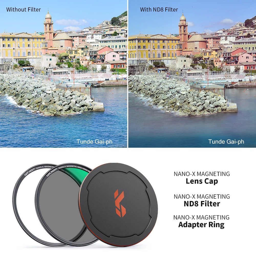 Concept Filtro Magnético de Lente de Câmera Nano-x Tampa de Lente Revestimento Multi-camada 49 mm 52 mm 58 mm 62 mm 67 mm hd Nd8 k & f - Image 6