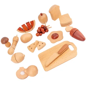 

1 Set Educational Wooden Cooking Toy Set Simulation Cooking Toy