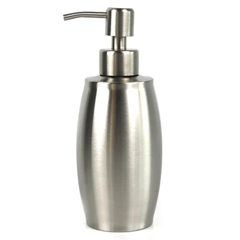 

350Ml Stainless Steel Soap Dispenser Kitchen Sink Faucet Bathroom Shampoo Box Soap Container Household Supplies