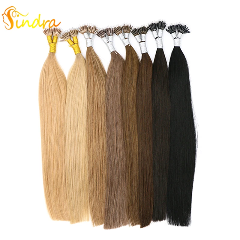 

Sindra Nano Links Human Hair Extensions 1g/Pc 14"-24" Keratin Straight Remy Hair Nano Ring Hair 50g 100g/Pack