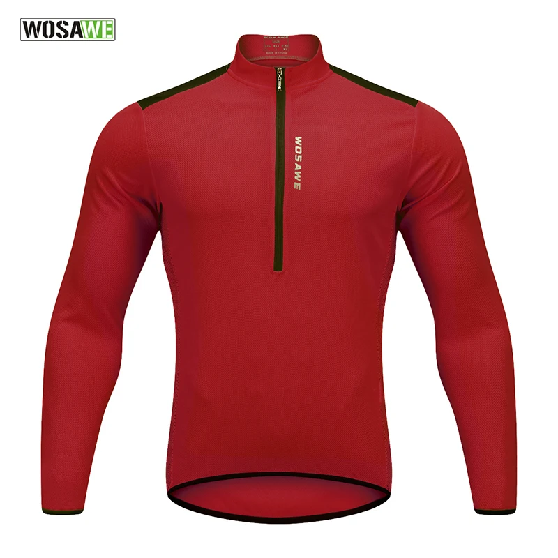

WOSAWE Pro Long Sleeve Cycling Jersey Mesh Bicycle Jerseys Outdoor MTB Mountain Road Bike Uniform Clothing Wear Quick Dry