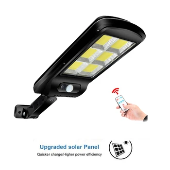 

Solar light lamp floodlight reflector LED Outdoor Waterproof Garden Motion Sensor PIR 4Modes With Remote Control remote controll