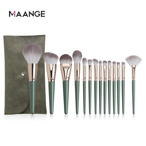 14 Pcs Makeup Brushes Set Powder Foundation Blush Eyeshadow Blending Brush Professional Make Up Brush Kits Beauty Tools