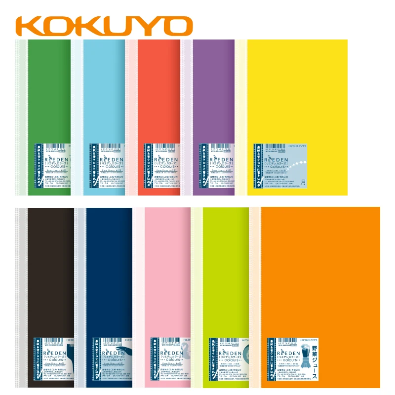 

Япония KOKUYO Campus ReEDEN Note book Reed Paper A5 / B5 10 цветов Обложка Блокнот KPSN-R3R 180 ° плоский лист