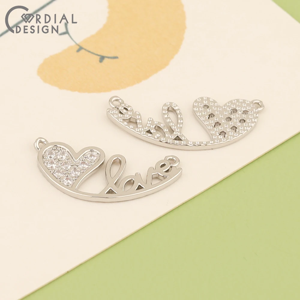 Cordial Design 50Pcs 12*26MM Jewelry Accessories/Necklace Pendant/Hand Made/Heart Shape/Jewelry Findings & Components/DIY Making 15 Cordial Design 50Pcs 12*26MM Jewelry Accessories/Necklace Pendant/Hand Made/Heart Shape/Jewelry Findings & Components/DIY Making - cordial