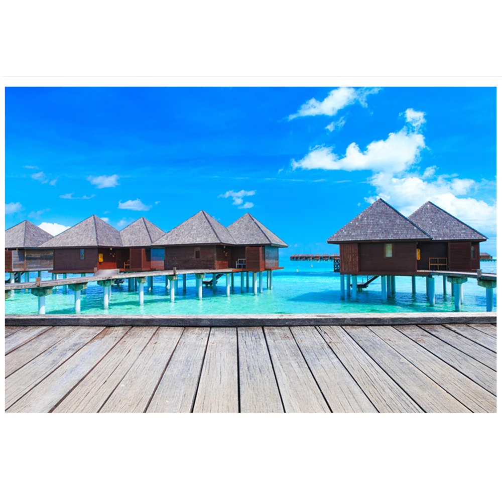 

Colorful print Wall Tapestry Wall Maldives Landscape Tapestry Decor for Bedroom Living Room Pattern background W699