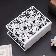 Металлическая для салфеток держатель салфетки диспенсер бумажная стойка для салфеток домашние вечерние декор стола 72XF