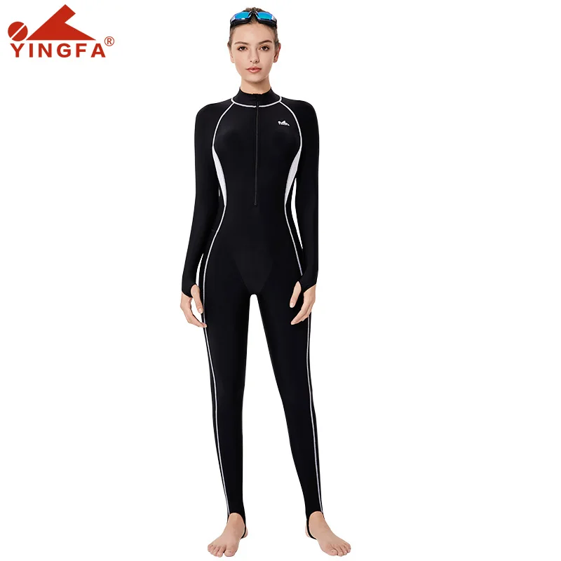 Yingfa зимний гидрокостюм с длинным рукавом, гидрокостюм с защитой от медузы, костюм для подводного плавания