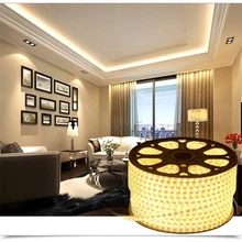 AIMENGTE 1 м/5 м/10 м/15 м/20 м/25 м Диммируемый 220 В светодиодный светильник SMD2835 IP67 водонепроницаемая силиконовая трубка для рождественского внутреннего декора