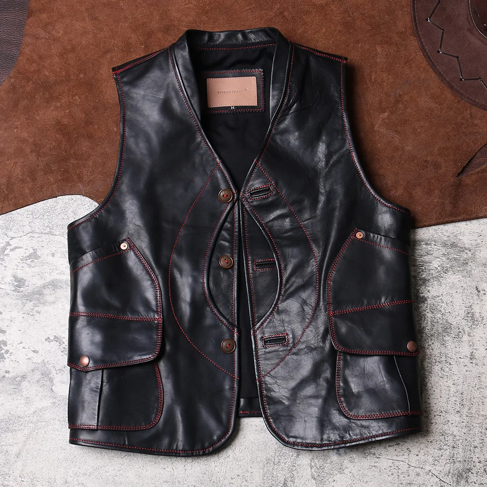 Vintage Motorcycle Japan Biker Vest 