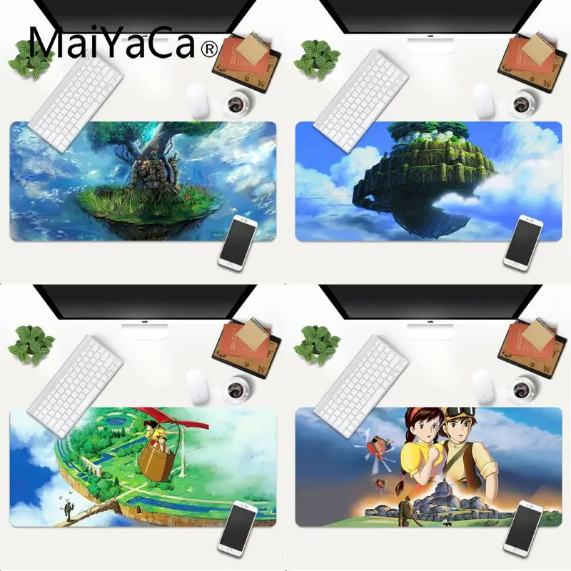 

Laputa Castle in the Sky Pad Comfort Mouse Mat Gaming Mousepad Gaming Mouse Pad Large Deak Mat 600x300mm for overwatch/cs go
