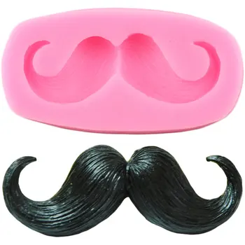 

Curly Large Mustache Silicone Molds Sugarcraft Chocolate Fondant Mould DIY Party Cake Decorating Tools Candy Clay Resin Moulds