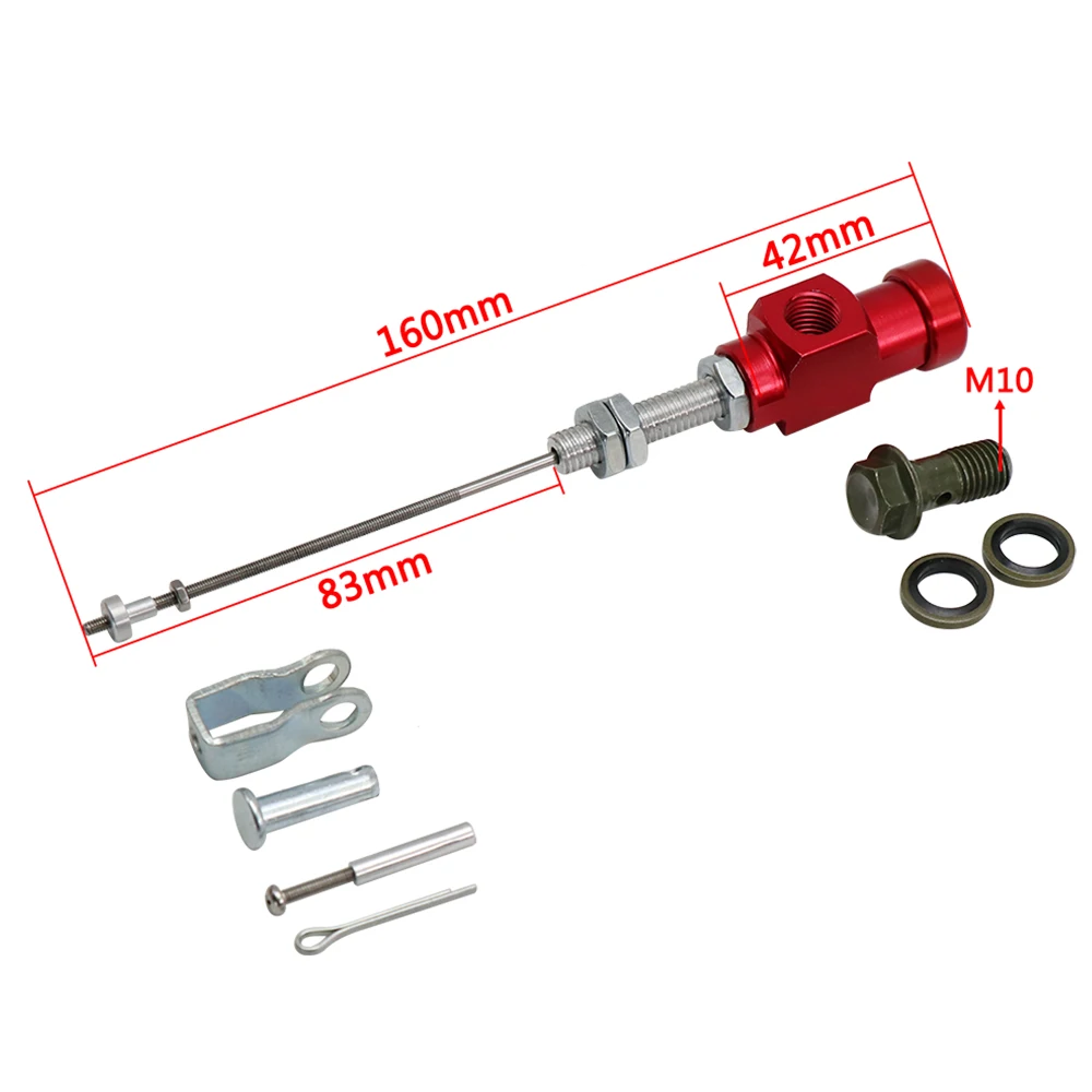 Sclmotos-M10x1.25mm мотоцикл гидравлический клатч главный цилиндр стержень тормозной насос для грязи велосипед ямы квадроцикл atv 5 цветов