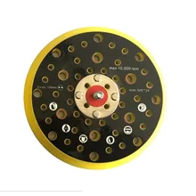 

PUR Molded Backing Pad Pad Sander Sanding 1* 1PC 52 Holes 6 Inch Backing
