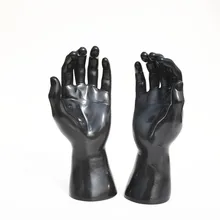1 пара манекен мужчины руки дисплей для перчатки часы черная модель M-56
