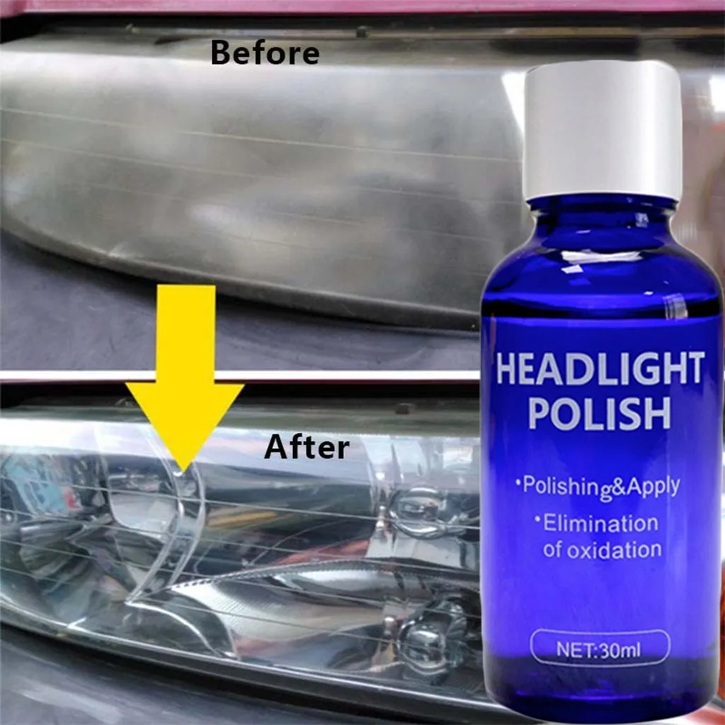 20ML/60ML 2PC Auto Headlight retreading agent lamp scratch oxidized bright plating crystal repair liquid suit