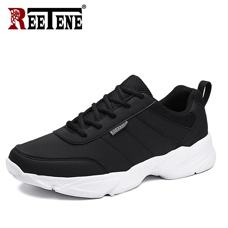 

REETENE Pu Men Casual Sneakers Outdoor Non-Slip Sport Shoes For Men Lightweight Comfort Men'S Shoes Big Size 39-48 Male Shoes