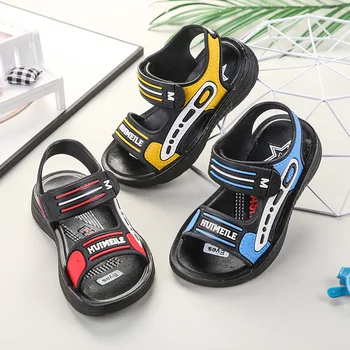 

2020 New Mixed Color Boys Sandals Baby Summer Sandals Anti-slip Wear-Resistant Students Kids Shoe Gladiator Size 22-37
