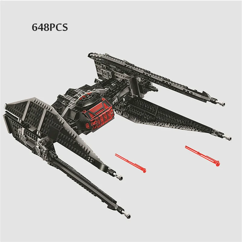 

Bela 10907 Star Wars lepining lToys 705pcs Kylo Toys Tie Fighter Set Model Building Blocks Bricks With 75179 Qunlong Starwars