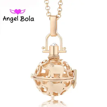 

20.5mm Elephant Pattern 10Pcs/Wholesale Engelsrufer Pendant Harmony Caller Cage Angel Ball Jewelry Sound Pendant Jewelry L004