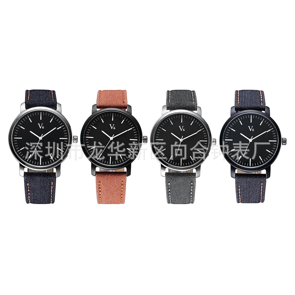

V6-B010 COUPLE'S Watch Quartz Waterproof Belt Watch Men And Women Watch