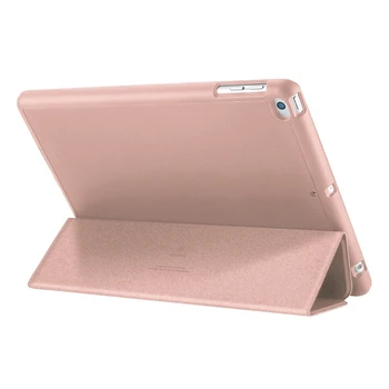 

for Ipad 5/6 9.7 Inch Tablet PC Case with Press Pen Anti-Lost Card Slot Design PU Protective Case