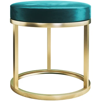 

Small Stools For Household Use Scandinavian Benches Insnet Red Round Stool Cloth Art Living Room Make-up Stool Tea Table