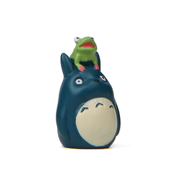 

1 pcs Miyazaki Hayao my neighbor Totoro DIY Resin Blue Totoro PVC Model Toy Collection cute anime gardening decoration