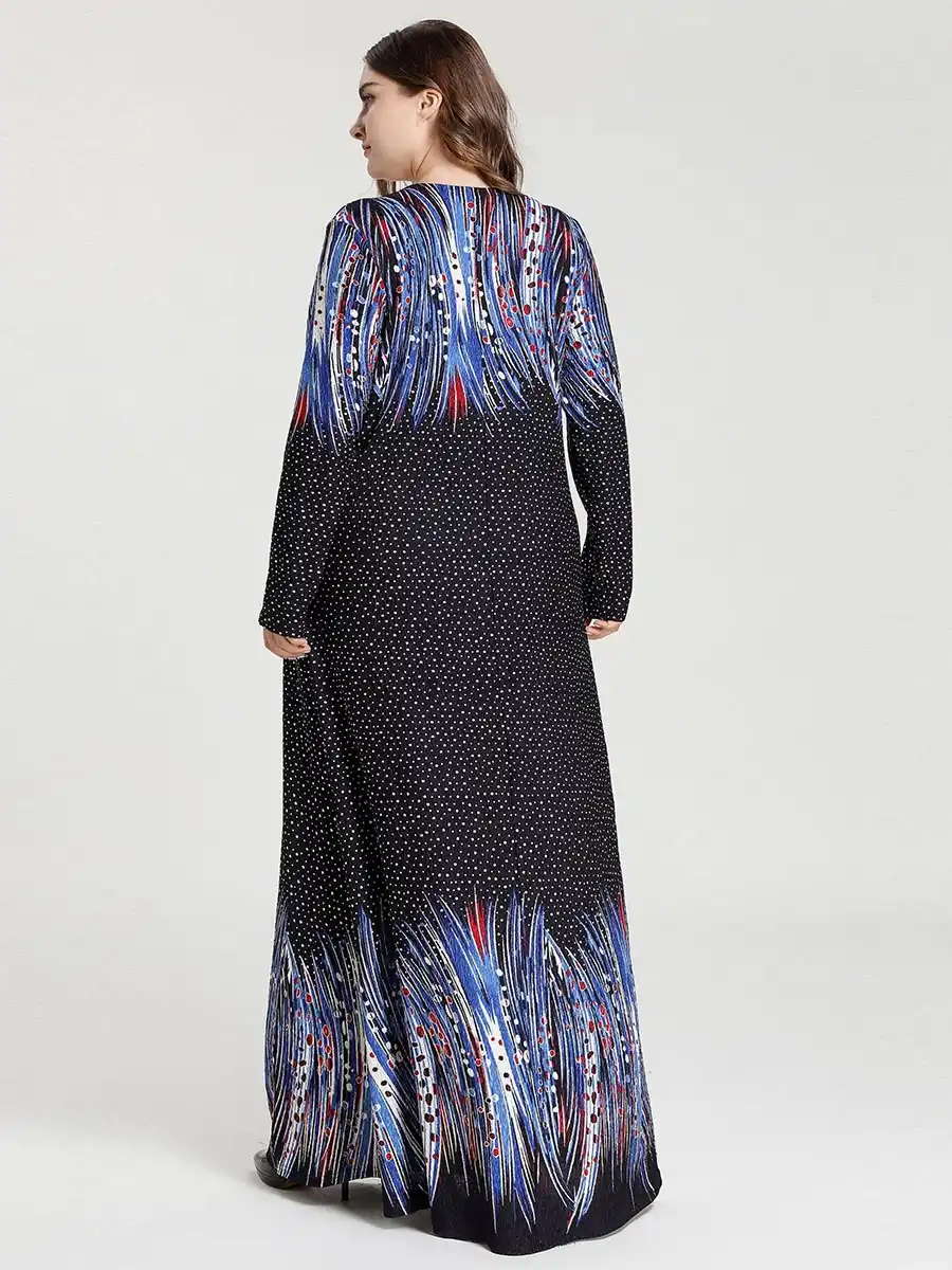 baju floral maxi dress