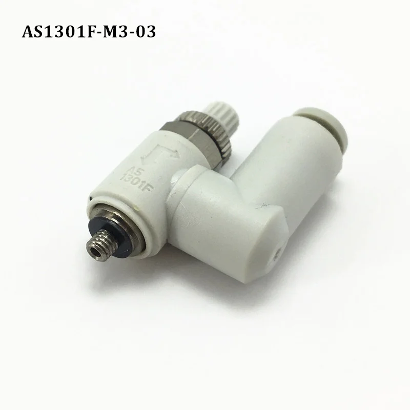 AS1301F-M5-06 AS1301F-M3-03 контроль скорости фитинги пневматический компонент соединитель трубы соединение AS серии Пневматический Локоть - Цвет: AS1301F-M3-03