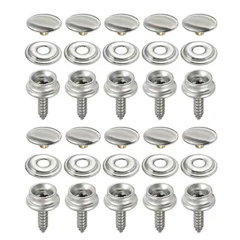 

30PCS Snap Fastener Stainless Canvas Screw Kit For Tent Boat Marine High Quality And New Marine Hardware