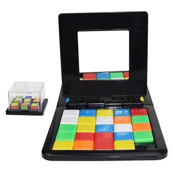 

Family Party Fun Board Game Interactive Colorful Battle Sport Game Puzzle Cube 3D Puzzle Race Cube Board Kids Adults Desktop Toy