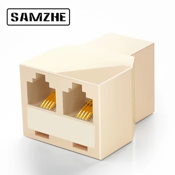 

SAMZHE RJ11 6P4C Female To 4 Ethernet RJ45 8P8C Male F/M Adapter Converter Cable Phone Telephone Accessories hyq 3pcs
