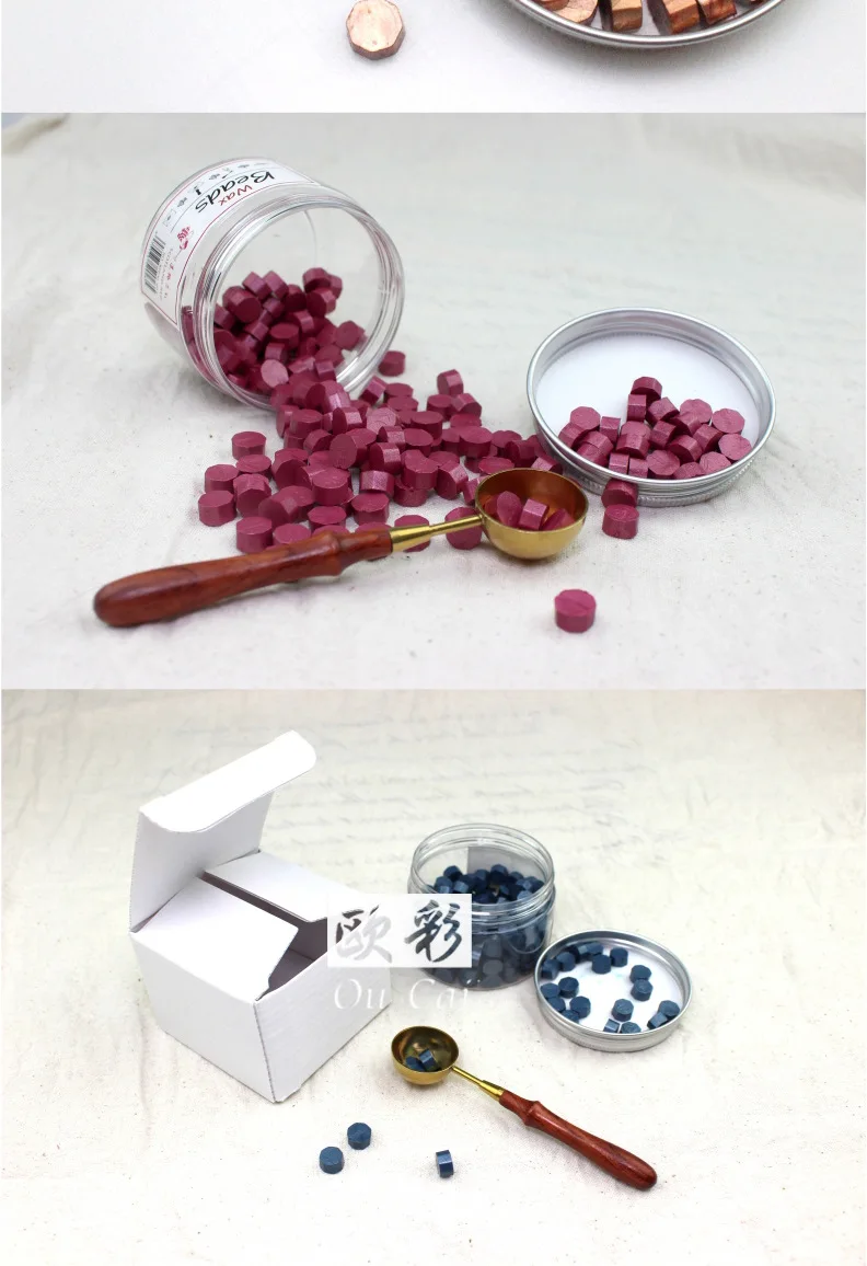 manufacturers supply octagon sealing wax grain 15 ribbon flash