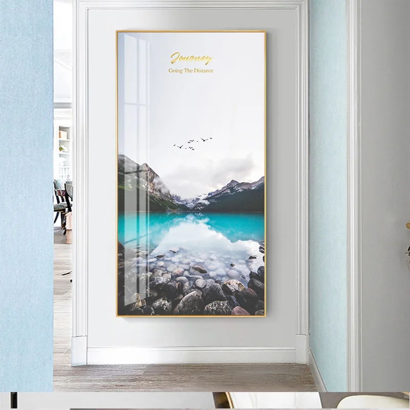 Fog Reef Snow Mountain Lake Pine Forest Wall Art Canvas Painting Nordic Posters And Prints Wall Pictures For Living Room Decor