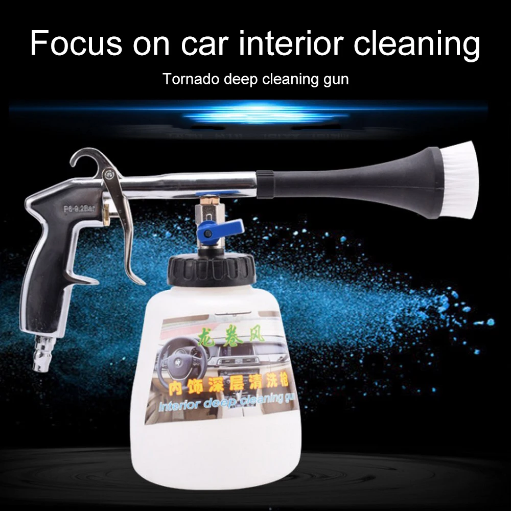 

New Tornado Dust Blowing Gun Car Roof Interior Cleaning Gun Cleaning Machine Blowing Foam Gun High Pressure Pneumatic Spray Gun
