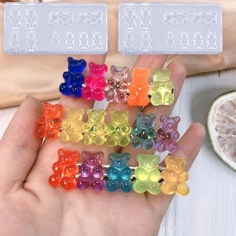 SHINY Gummy Bear Silicone Resin Mold - 3 Sizes Available - Ship