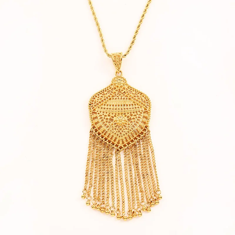 

Islam Middle Eastern Muslim European and American Style Alloy Hanging Tassel Pendant Necklace
